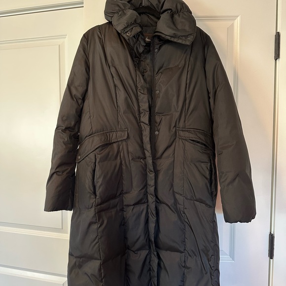 Cole Haan Signature long black down puffer coat - Picture 1 of 6